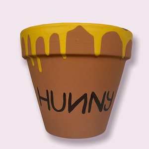 Winnie the Pooh Honey Pot - Hunny painted in black