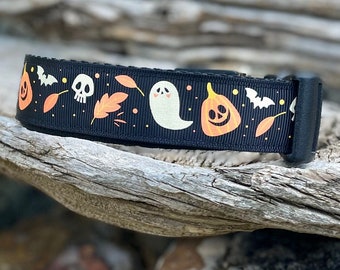 Halloween Hundehalsband - Geist Hundehalsband - Kürbis Hundehalsband - Schädel Hundehalsband - Fledermaus Hundehalsband - Spooky Hundehalsband - Urlaub Hundehalsband