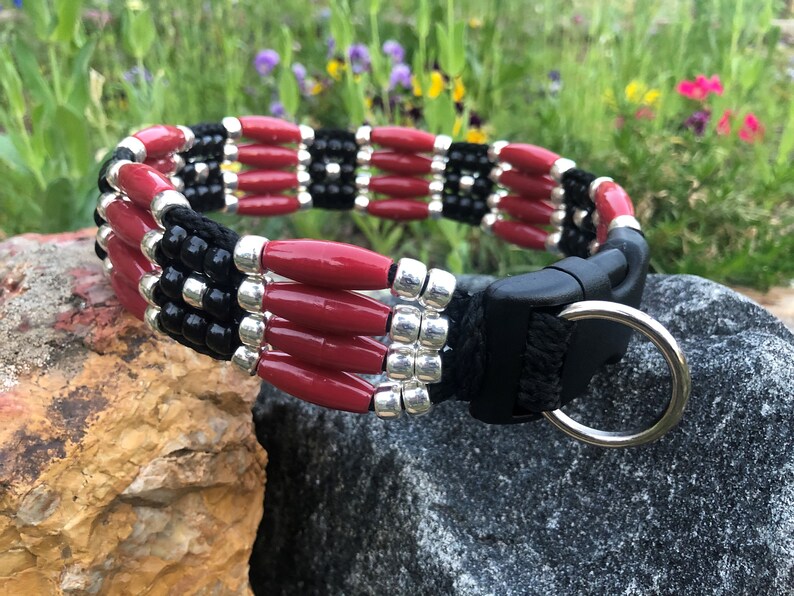 Indian Beaded Dog Collar Native American Dog Collars Large Etsy