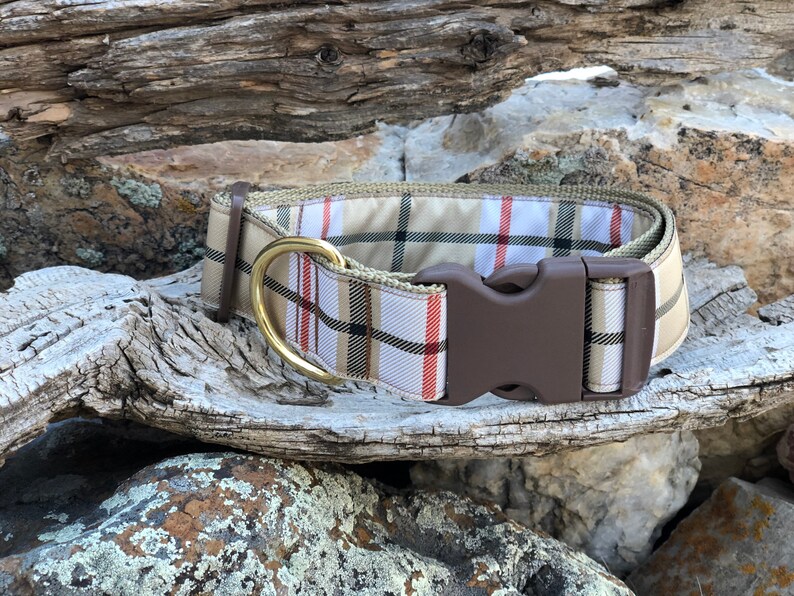 Giant Breed Dog Collars Furberry Inspired Dog Collar Large Etsy