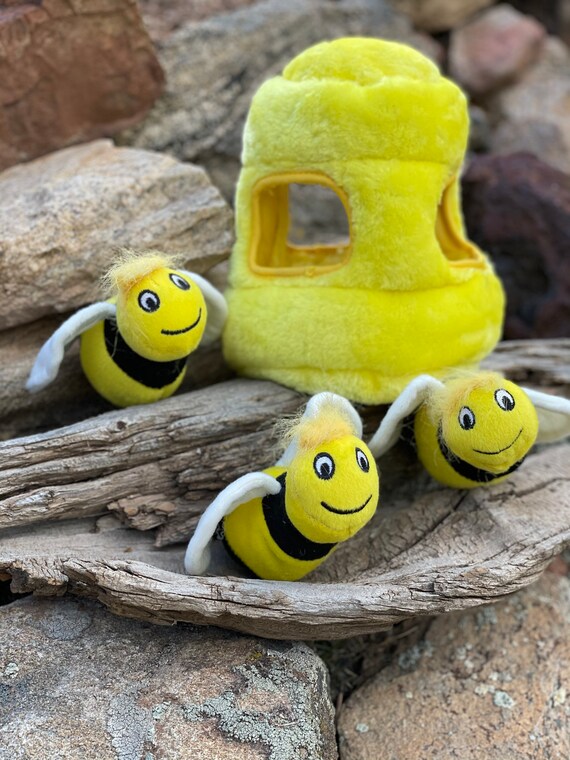 hide a bee dog toy