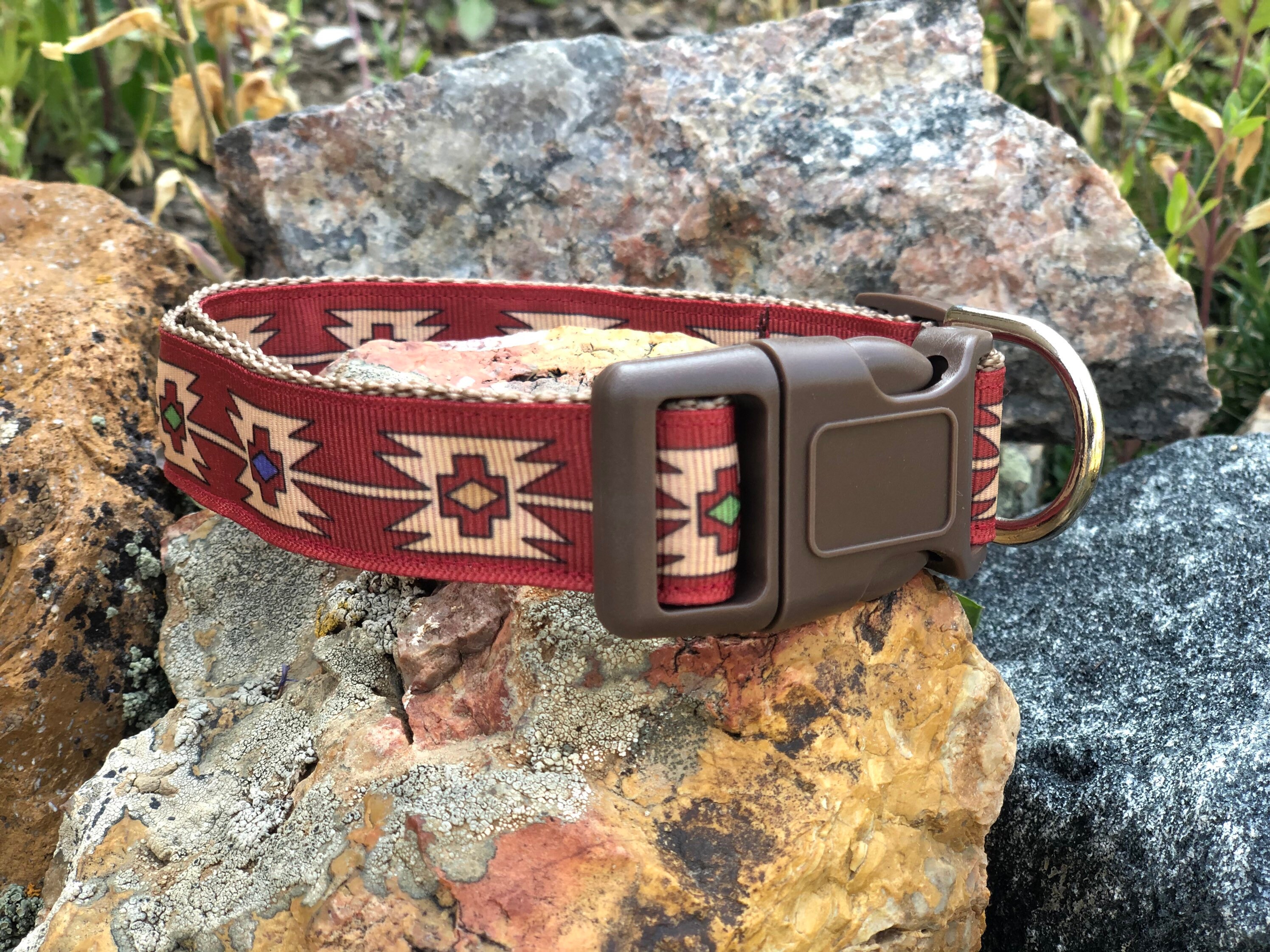 Native American Zia Dog Collar New Mexico Dog Collar Etsy