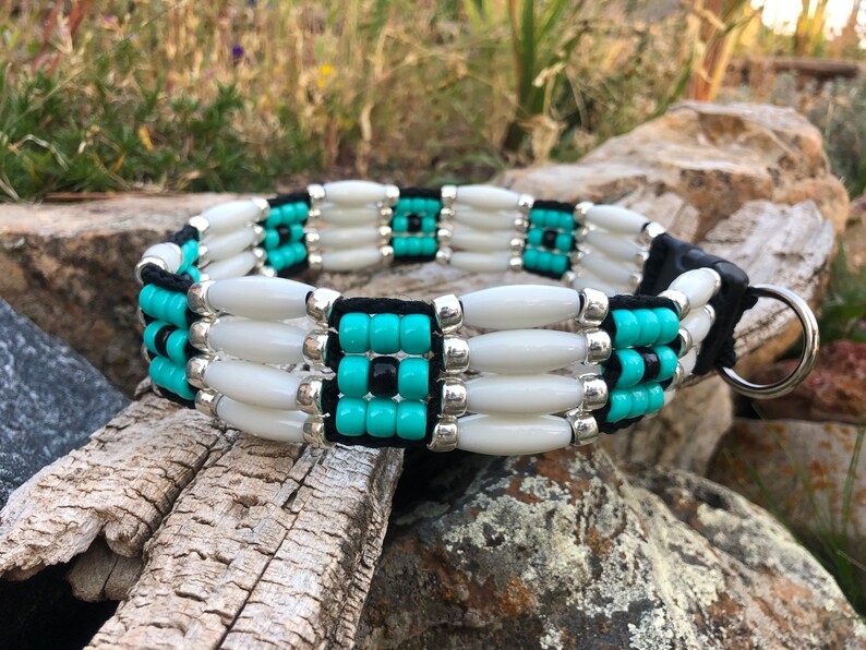 Native American Dog Collars Beaded Dog Collars Southwest Etsy