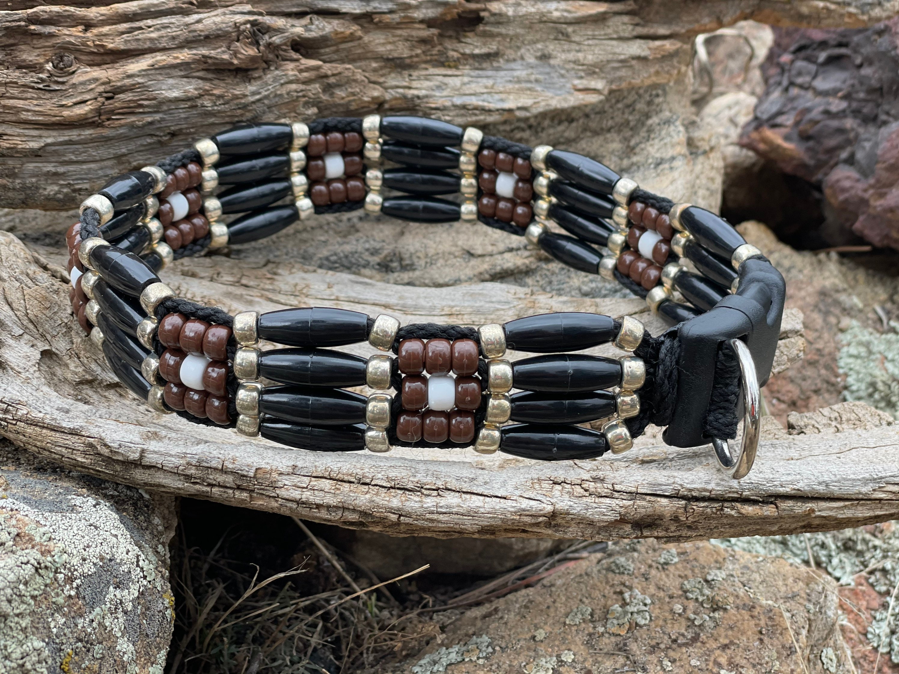 Native American Dog Collar Custom Designer Collars Beaded Etsy