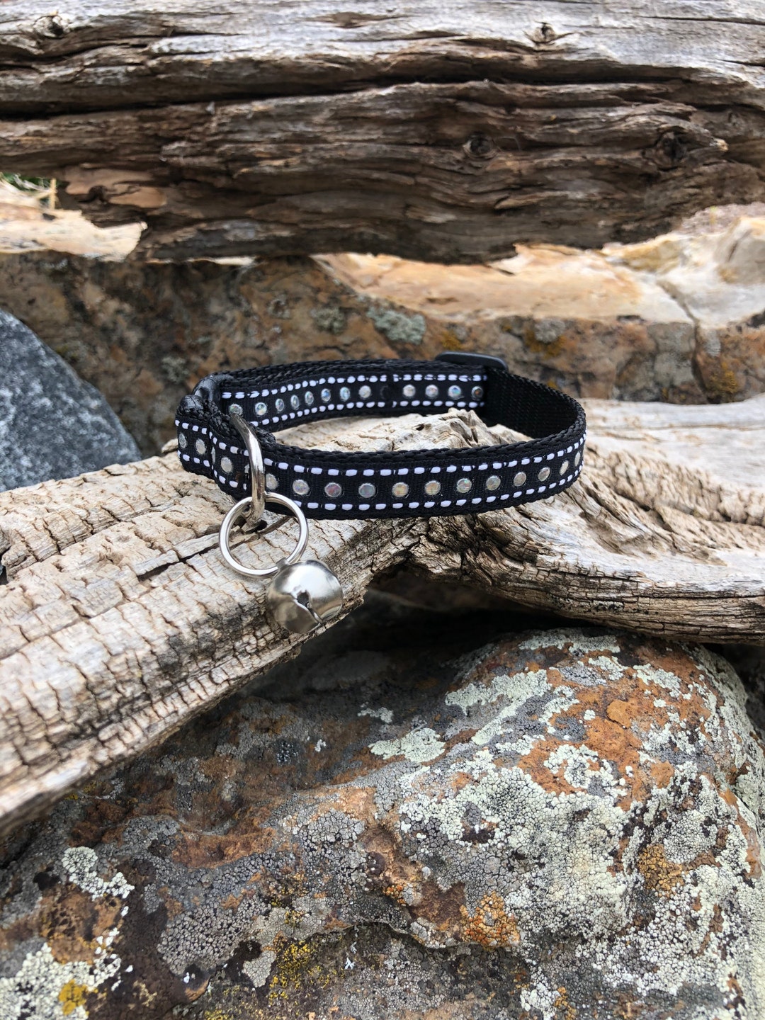 Rhinestone Cat Collars Bling Cat Collars Black & White Cat Collar Cute