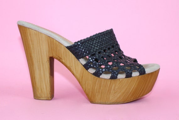 Vintage 90s Y2k does 70s Sbicca Shoes Platform Uk
