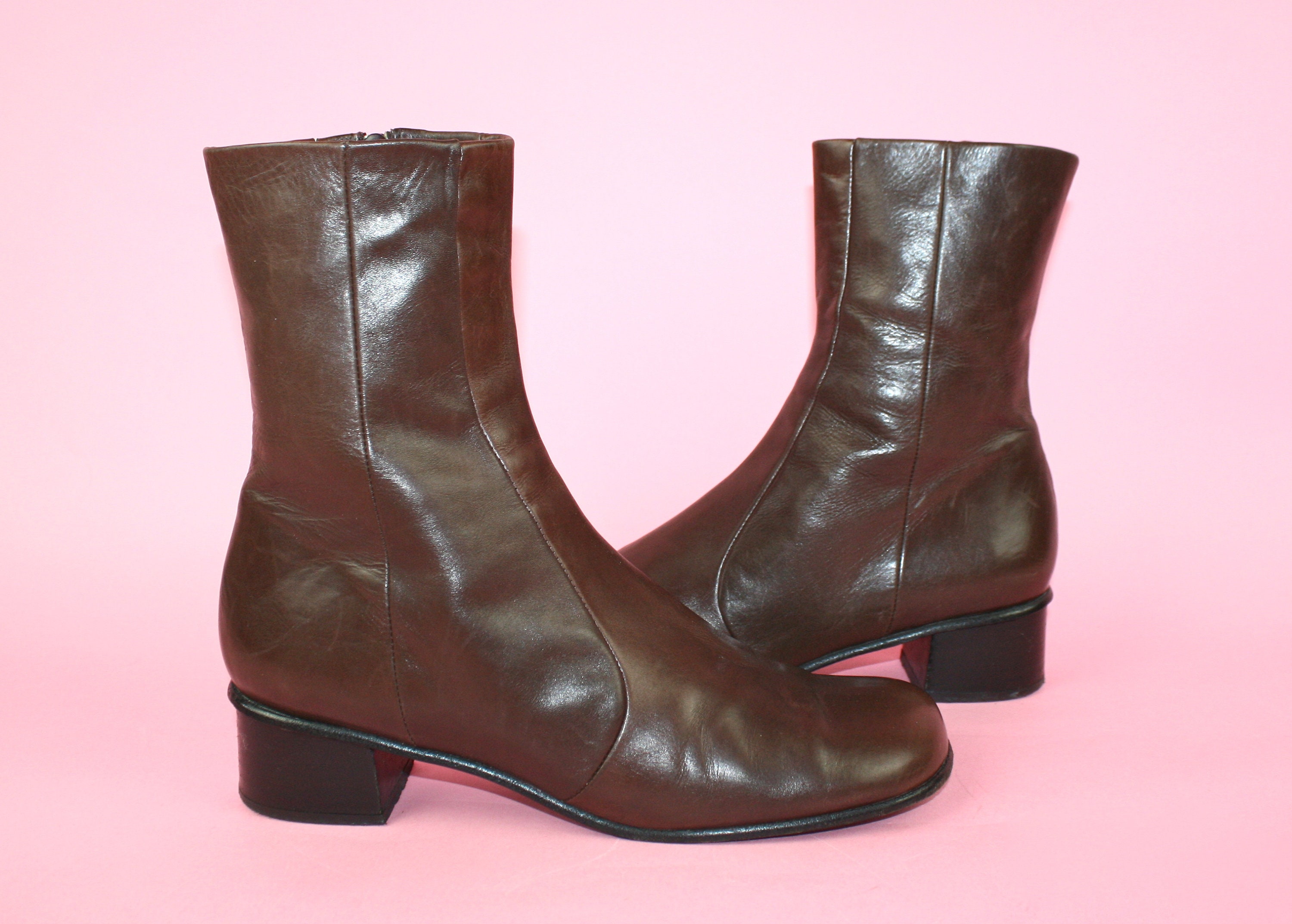 Vintage KATHARINE HAMNETT London Boots Leather Uk 7.5 90s - Etsy