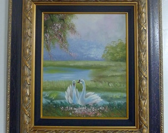 Custom Framed, Original Art, Oil on Canvas,