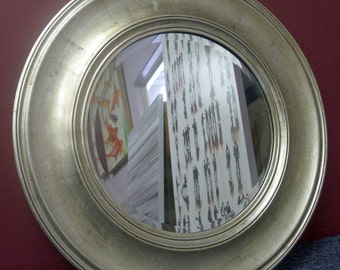 Custom Framed, Circular Mirror