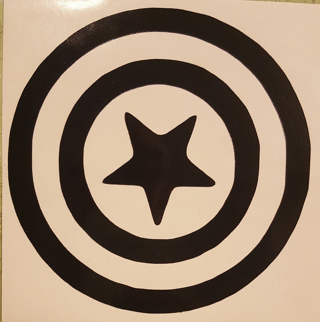 Captain America Shield Vinyl Sticker Decal Home Laptop Choose Etsy