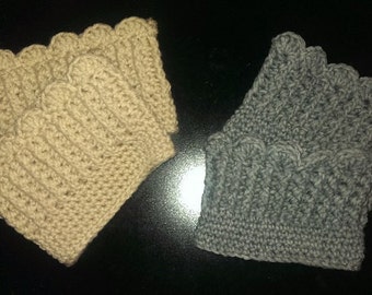 Shell Border Boot Cuff Crochet Pattern