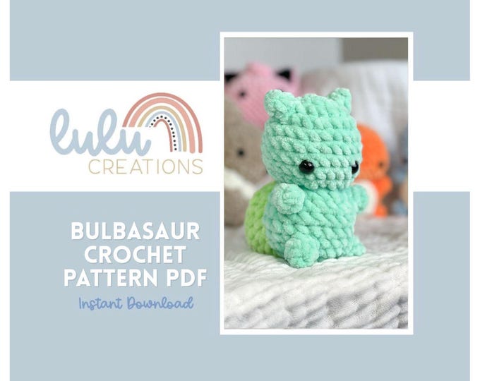 Bulbasaur Crochet Pattern - Etsy