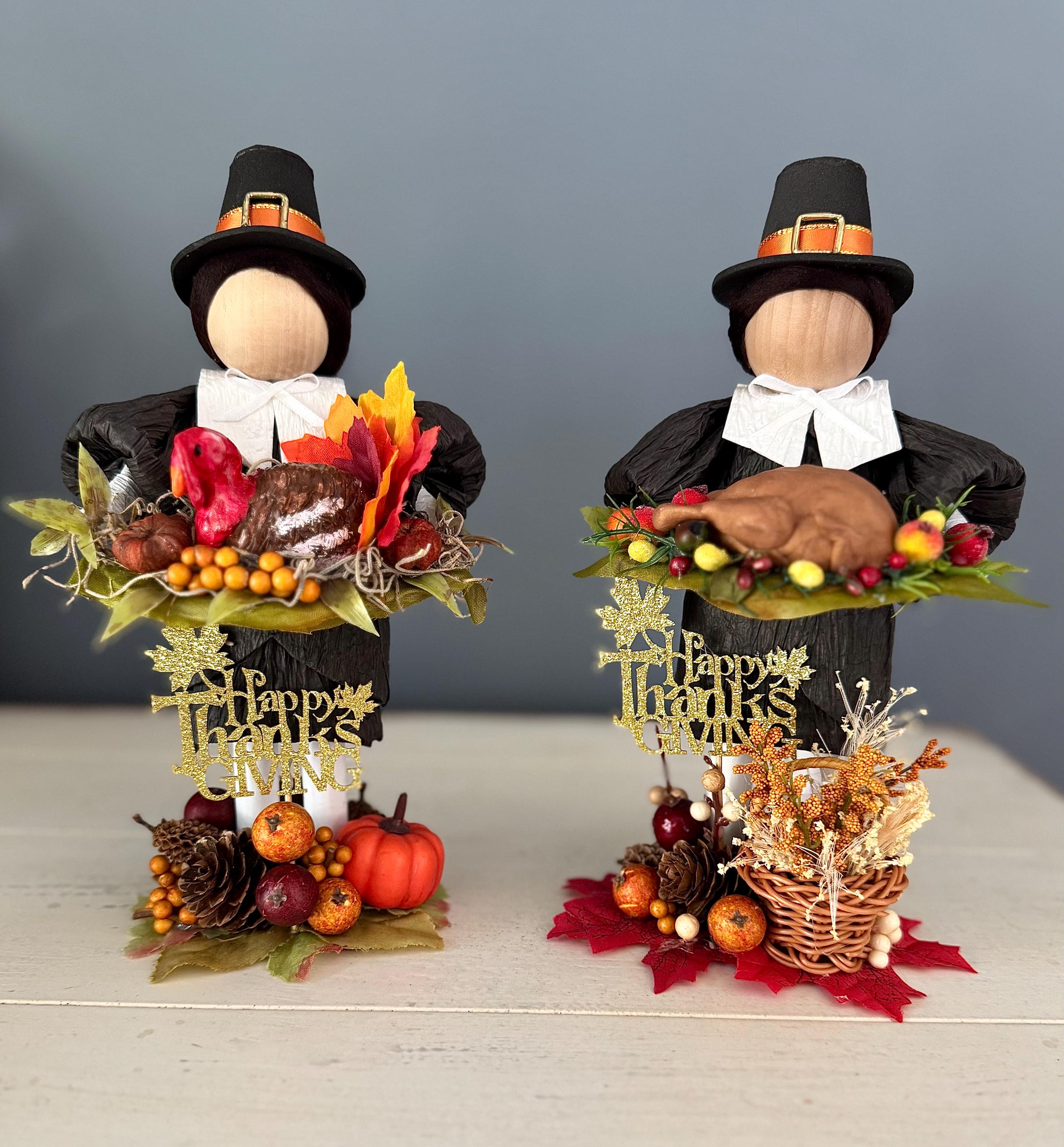 Handmade Male Pilgrim Doll Thanksgiving
