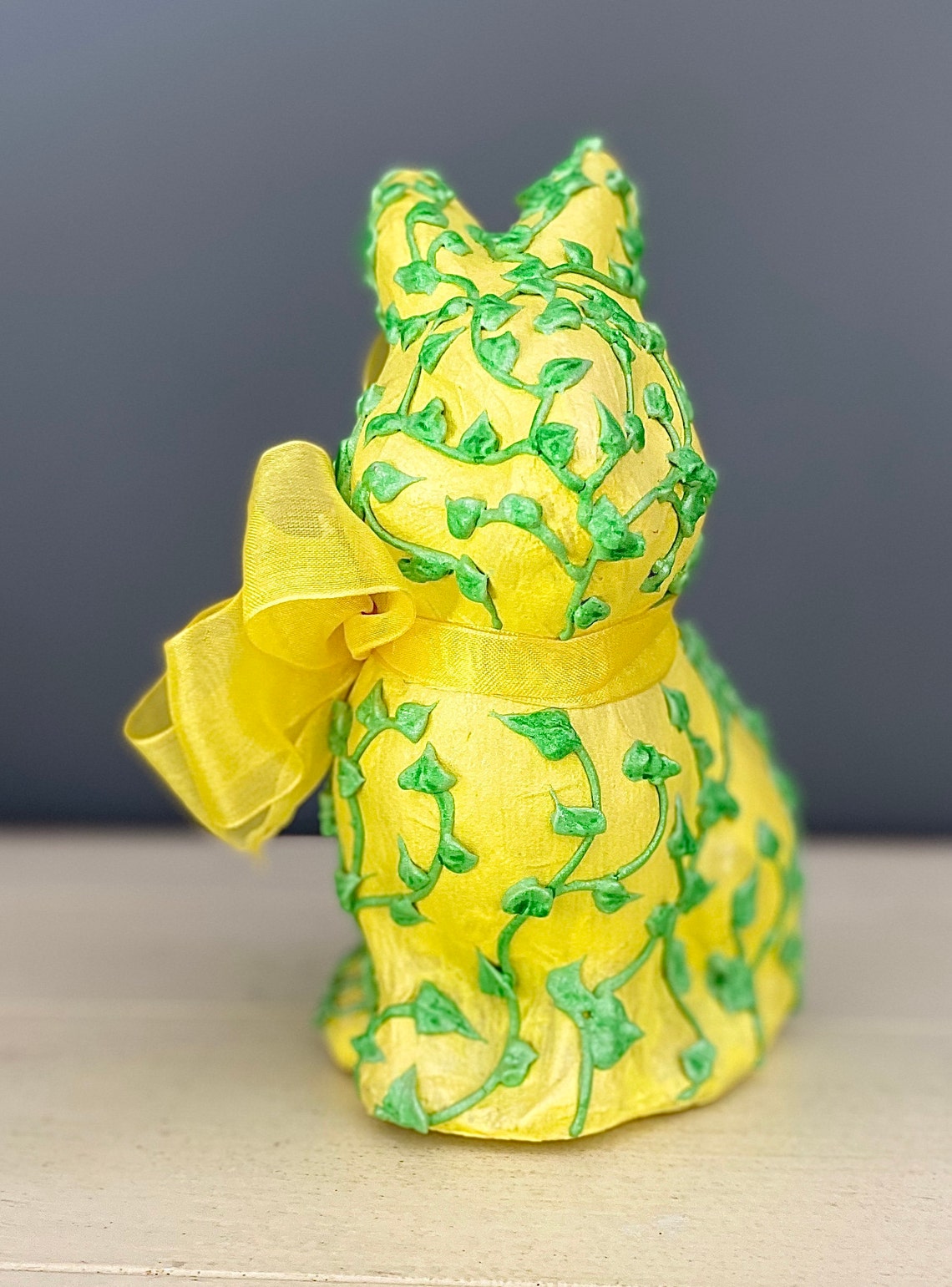 Unique Paper Mache Bunny Figurine. Handmade Bunny Sculpture. Etsy