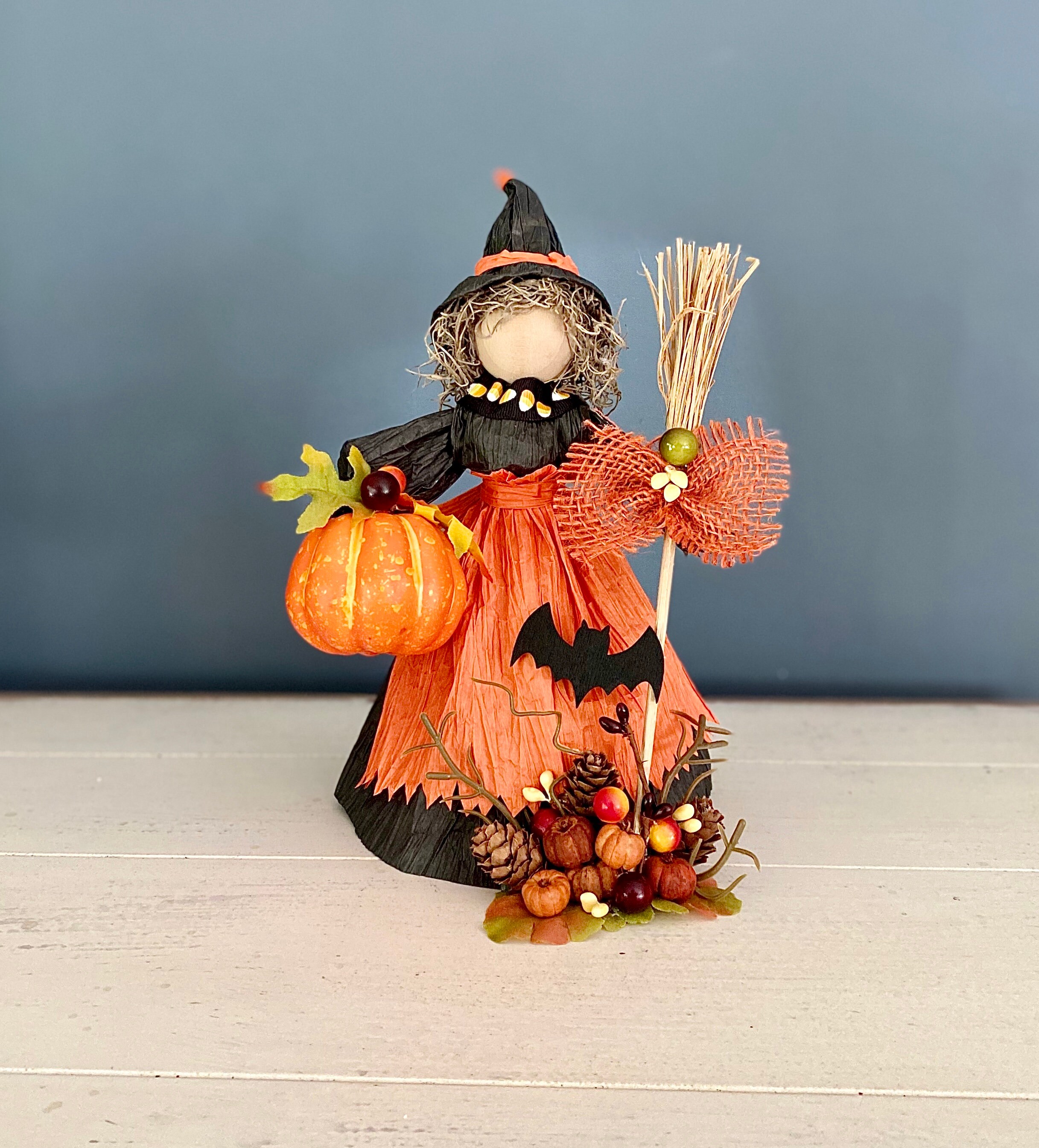 corn husk witch dolls