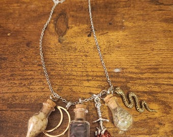 Goddess Lilith Deity Charm Necklace