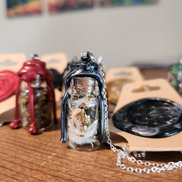 Miniature Deity Altar Jar Necklaces