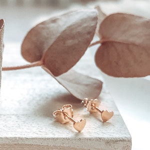 Mini 14k Gold Filled Heart Earrings | Tiny Stud Earrings | Gifts For Her | Heart Gift | Stud Earrings | Bridesmaid Gifts | Love Jewellery