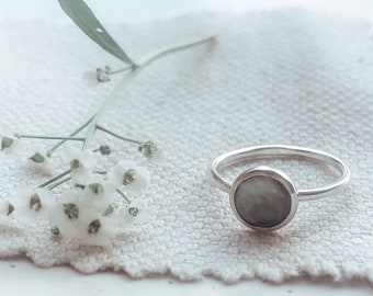 Sterling Silver Black Lip Mother of Pearl Ring | Semi Precious | Bridesmaid | Mother of Pearl | Gifts For Her | Ocean Inspired | Nature