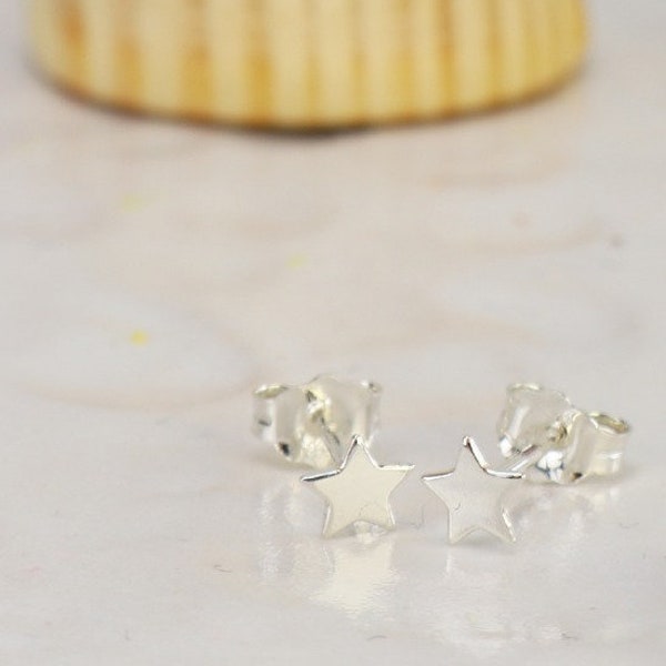 Sterling Silver Mini Star Stud Earrings // Gifts For Her // Star Gift // Star Jewellery // Stud Earrings // Bridesmaid Gifts