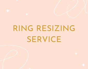 Ring Resizing Service (for items purchased from Love, Pieces of Eight only)