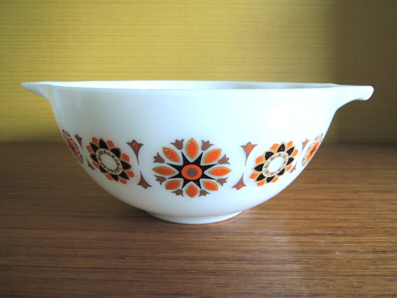 60s Vintage Jaj Pyrex Toledo Pattern Medium Bowl / Casserole Etsy UK