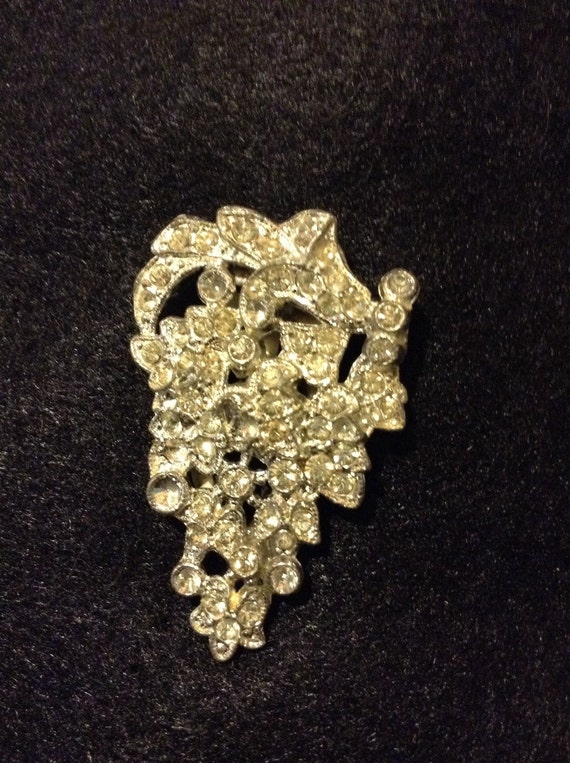Vintage dress clip from 1930's, sparkly clip, wed… - image 7