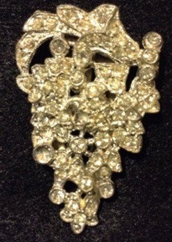 Vintage dress clip from 1930's, sparkly clip, wed… - image 5