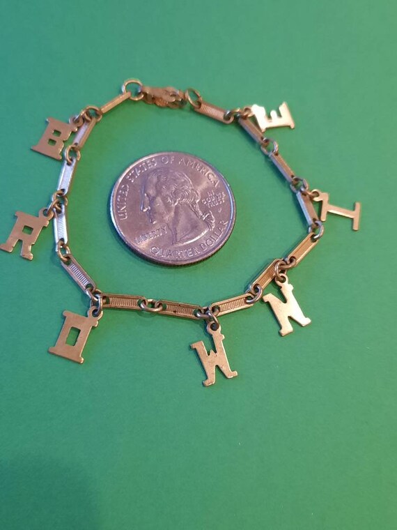 Vintage BROWNIE girl scout bracelet, child sized brac… Gem
