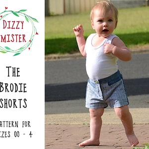 Boys shorts sewing pattern, shorts PDF pattern, girls shorts digital download, kids pants pattern