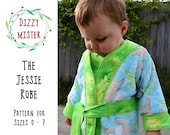 Children's dressing gown sewing pattern, kids robe PDF pattern, dressing gown digital download, toddler sewing pattern DIY