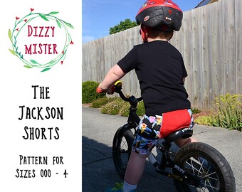 Boys shorts sewing pattern, baby shorts PDF pattern, toddler shorts digital download, kids pattern PDF, kids knit pattern