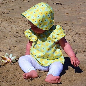 Bonnet Sewing Pattern, Girls PDF Pattern, Vintage Hat Sewing Pattern ...