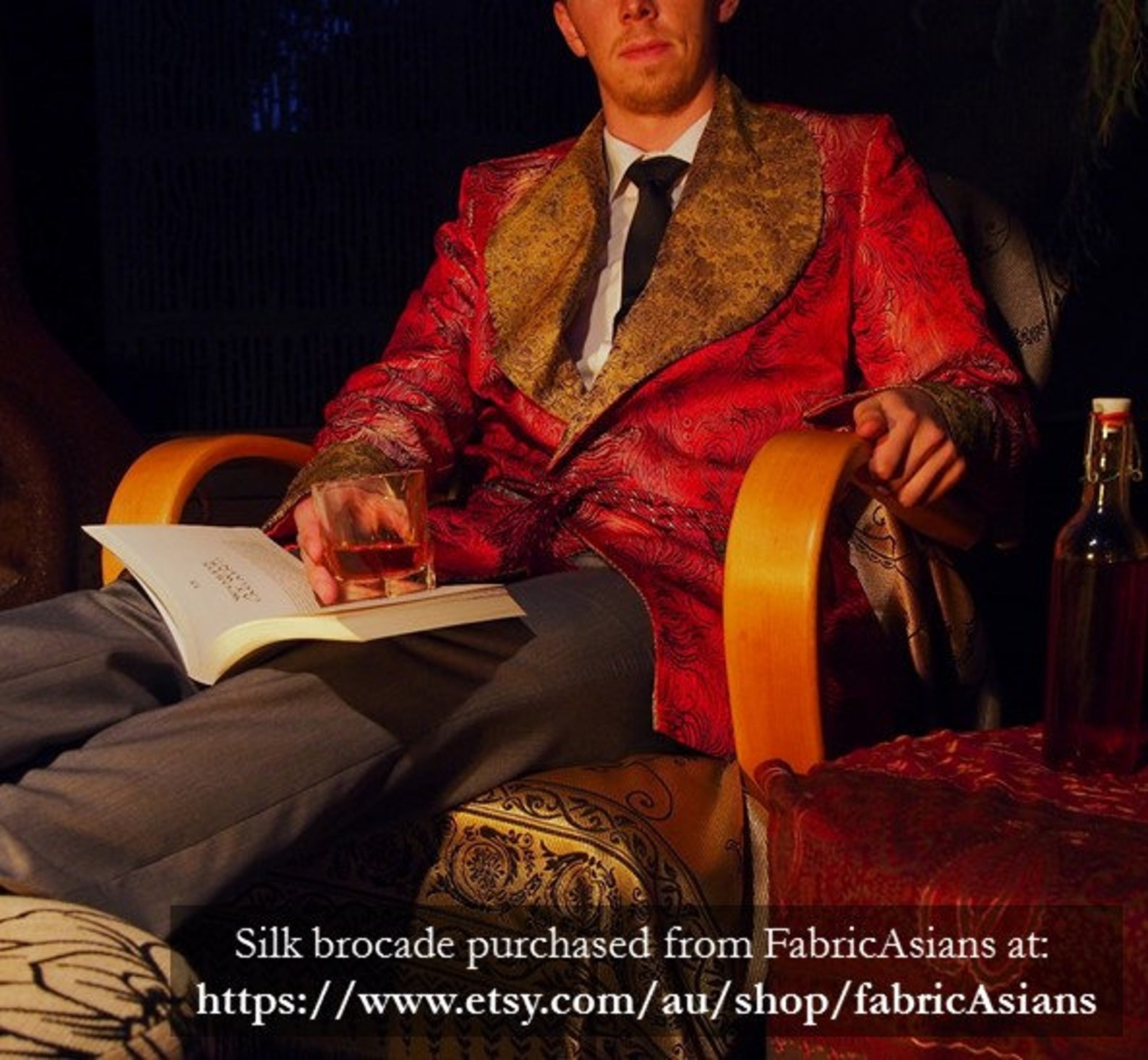 Smoking Jacket Sewing Pattern Mens Jacket PDF Pattern Mens - Etsy