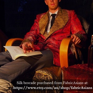 Smoking Jacket Sewing Pattern Mens Jacket PDF Pattern Mens - Etsy