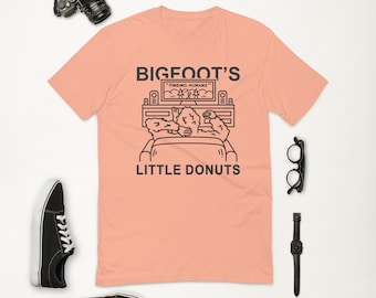 BigFoots Little Donuts Shirt – Bigfoot T Shirt – Sasquatch Shirt – Yeti Shirt – Finding Humans Bigfoot – Unisex Graphic Tee – Bigfoot Gift