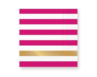 Set of 2 Geometric Dinner Napkins Stripes  Magenta Pink Cloth Napkins by Spoonflower - Modern Bauhaus Watercolor Diamonds by tigatiga