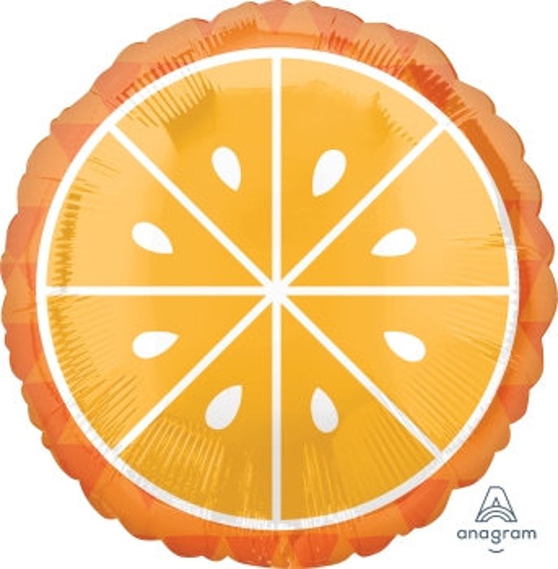 Orange 18 Summer Party Birthday Anniversary Party Shower s Slice Orange Slice Balloon Citrus Fruit Lime Balloons Fruit