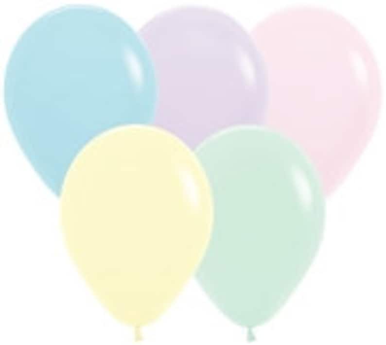 Big Balloons Party Decoration Matte PASTEL Latex Balloons 5 Inch 24 Green Helium Round Yellow Blue Lilac Pink 11 36
