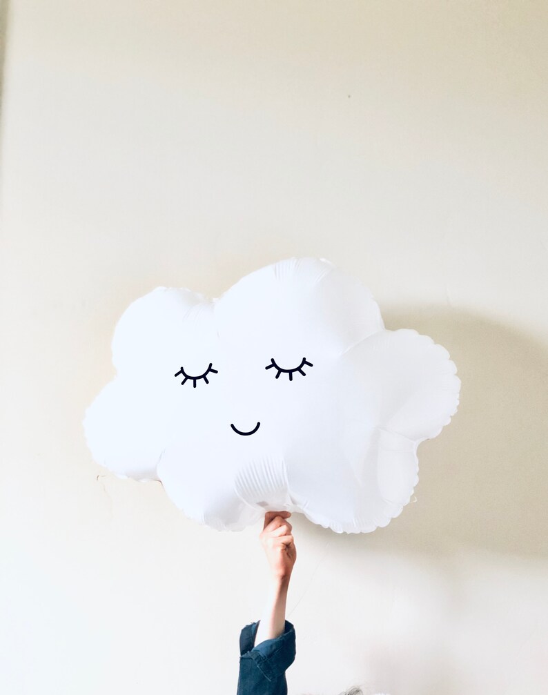 Cloud Balloons 30 Puffy Cloud Non Foil Balloon White Cloud Foil Balloons Baby Shower Birthday Party Rainbow Decor