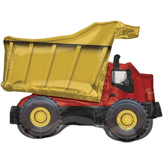 Dump Truck Balloon 32 Construction Party Dump Truck Etsy