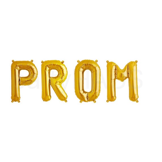 prom letter balloons