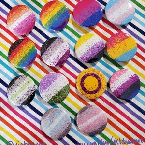 Pride Pins 1.5 in Pinback Button LGBTQ LGBT+ LGBT
