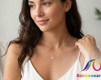 Sterling Silver Compass Necklace - Graduation Gift, Inspirational Jewelry