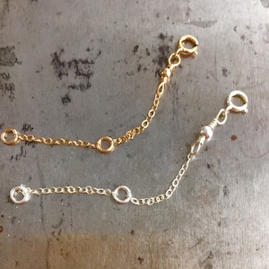 Adjustable chain extender, Sterling silver / gold fill chain extender, Necklace extender, Chain extender, Cable Chain extender, Gift for her