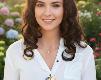 14k Solid Gold Paw Print Necklace: Pet Memorial Gift