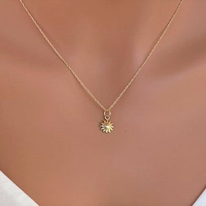 14k solid gold Sunburst necklace, Sunburst pendent yellow gold, 14K Yellow Gold Sunburst Pendant, Gold jewelry charm, Charm only/wt chain