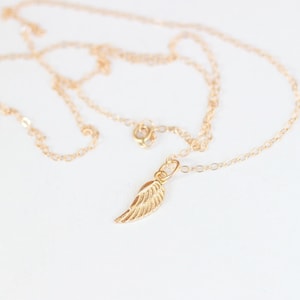 First communion gift girl- 14k solid gold angle wing - Godchild Gift Necklace - Add a Charm for Bracelet or Necklace - Daughter gift for her