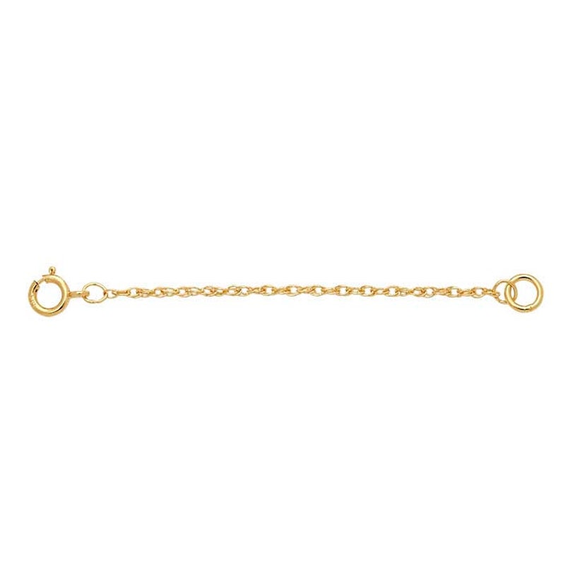 Adjustable Chain Extender 2 14k Solid Yellow Gold Rope Etsy