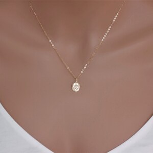 14k guldfyllt Jungfru Maria-halsband: Mirakulös medaljhänge bild 8
